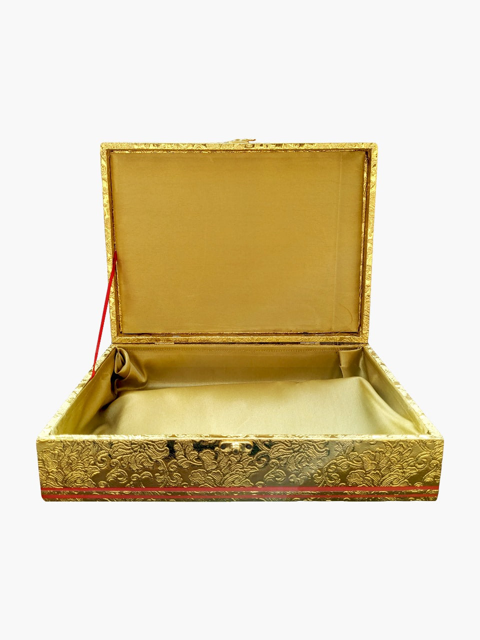Premium Golden Quran Box with Rehal Design - Only Box (No Quran Included) - QURAN MARKAZ