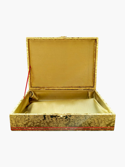 Premium Golden Quran Box with Rehal Design - Only Box (No Quran Included) - QURAN MARKAZ